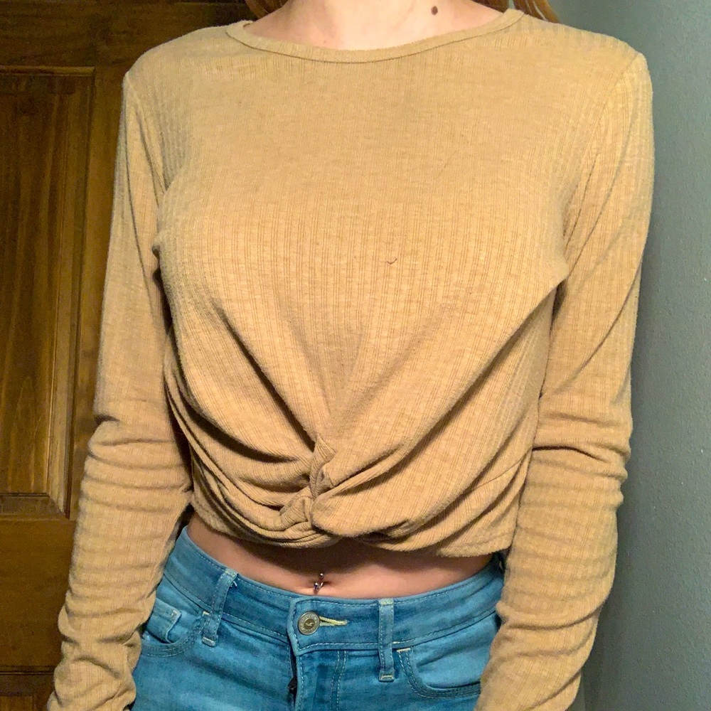 Forever 21 Brown Long Sleeve Shirt